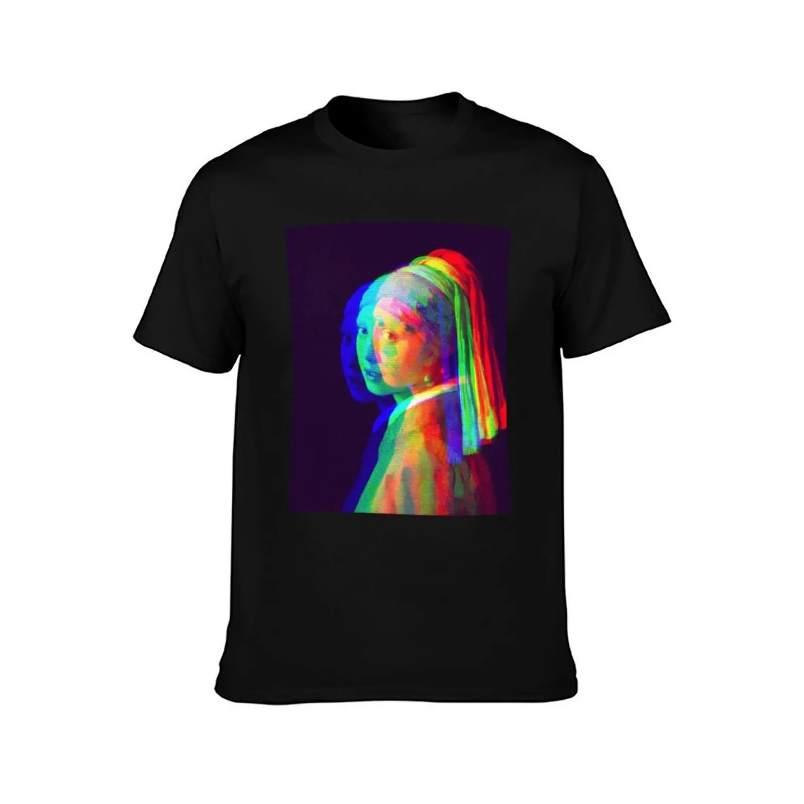 Girl with a Pearl Earring T-Shirt Durable Work Wear T-Shirt