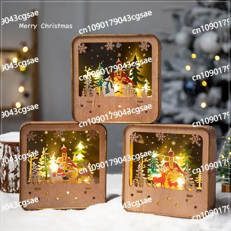 New Christmas Snow House Christmas Decoration Christmas Tree Decoration Ornament Scene Activity Arrangement Decoration Props