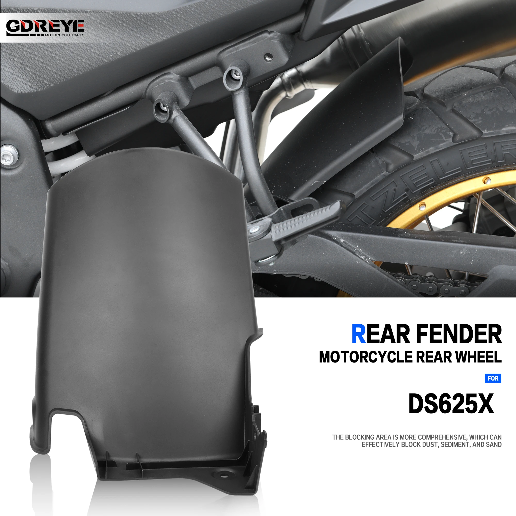 

For VOGE DSX 625 DS625X DSX625DSX Motorcycle Rear Mudguard Extension Splash Guard Fender DS 625X