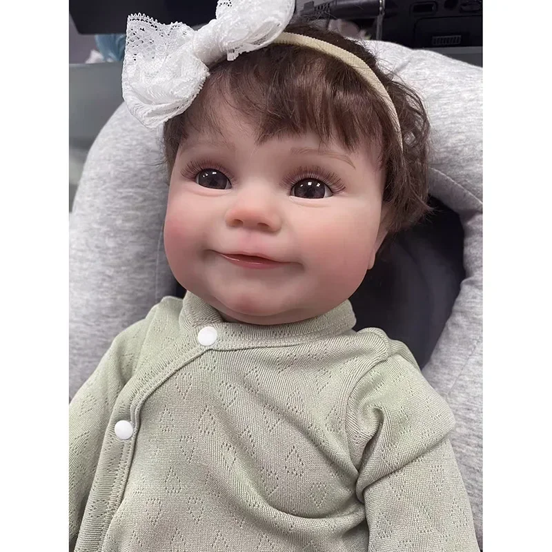 48CM Reborn Baby Doll Full Vinyl Body/Cloth Body Maddie Newborn Doll Lifelike Soft Real Soft Touch