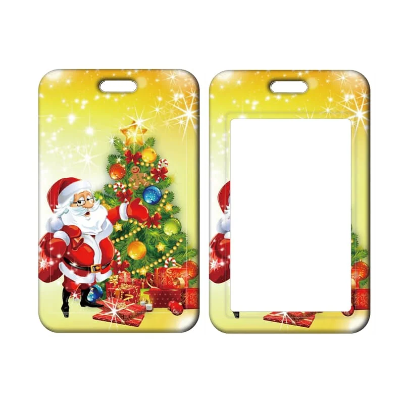 Weihnachten Gnome Kartenhalter Lanyard Schlüsselanhänger Yule Tür Kartenetui Umhängeband Chrimbo ID Ausweishalter Schlüsselzubehör – Detail 17