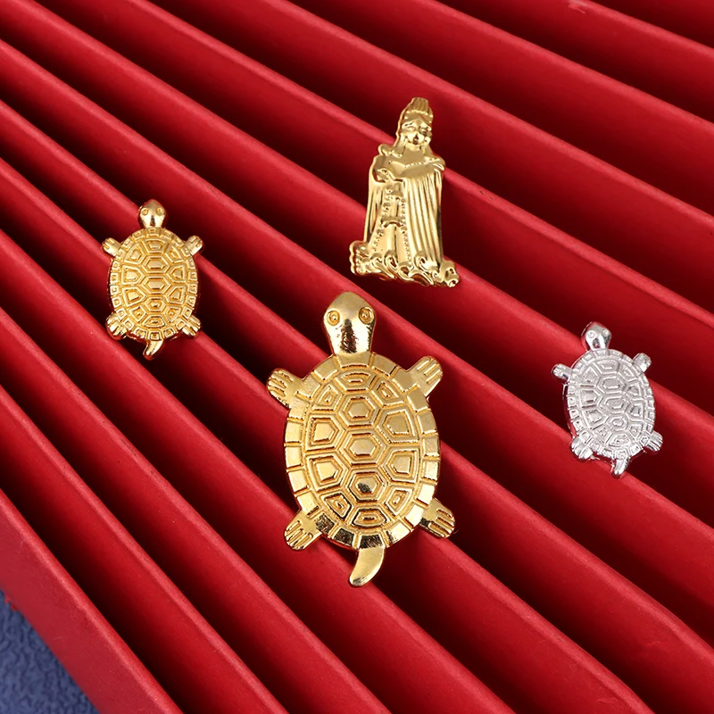 Money Turtle Small Golden Tortoise Guarding Praying Lucky Wealth Home Decoration Gift Miserly Turtle Home Decor Lucky Gift