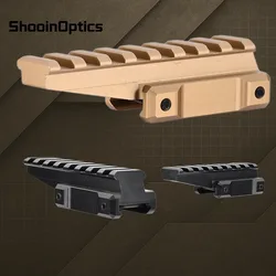 Soporte elevador Picatinny para óptica Red Dot de aluminio