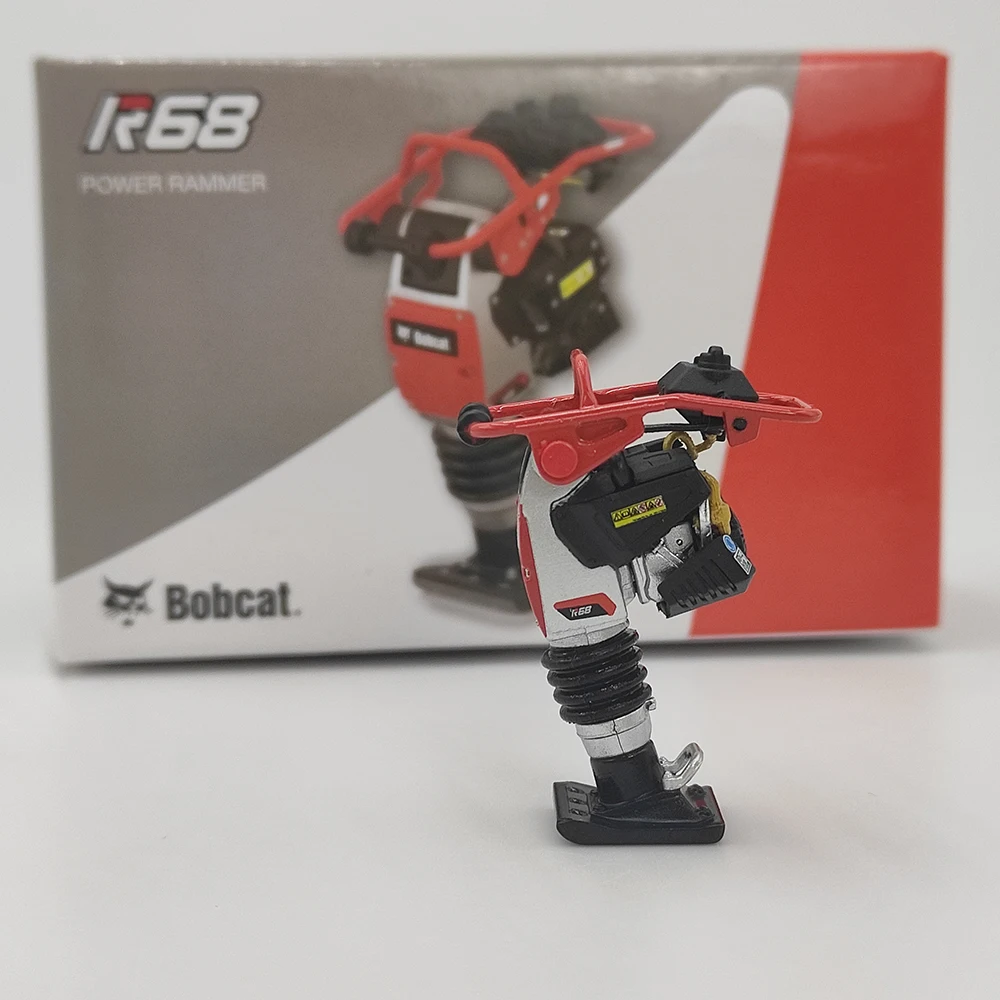 Diecast ROS 1/25 Scale Bobcat R68 Handheld Impact Grader Alloy Model Collectible Toy Gift Souvenir Display Ornament