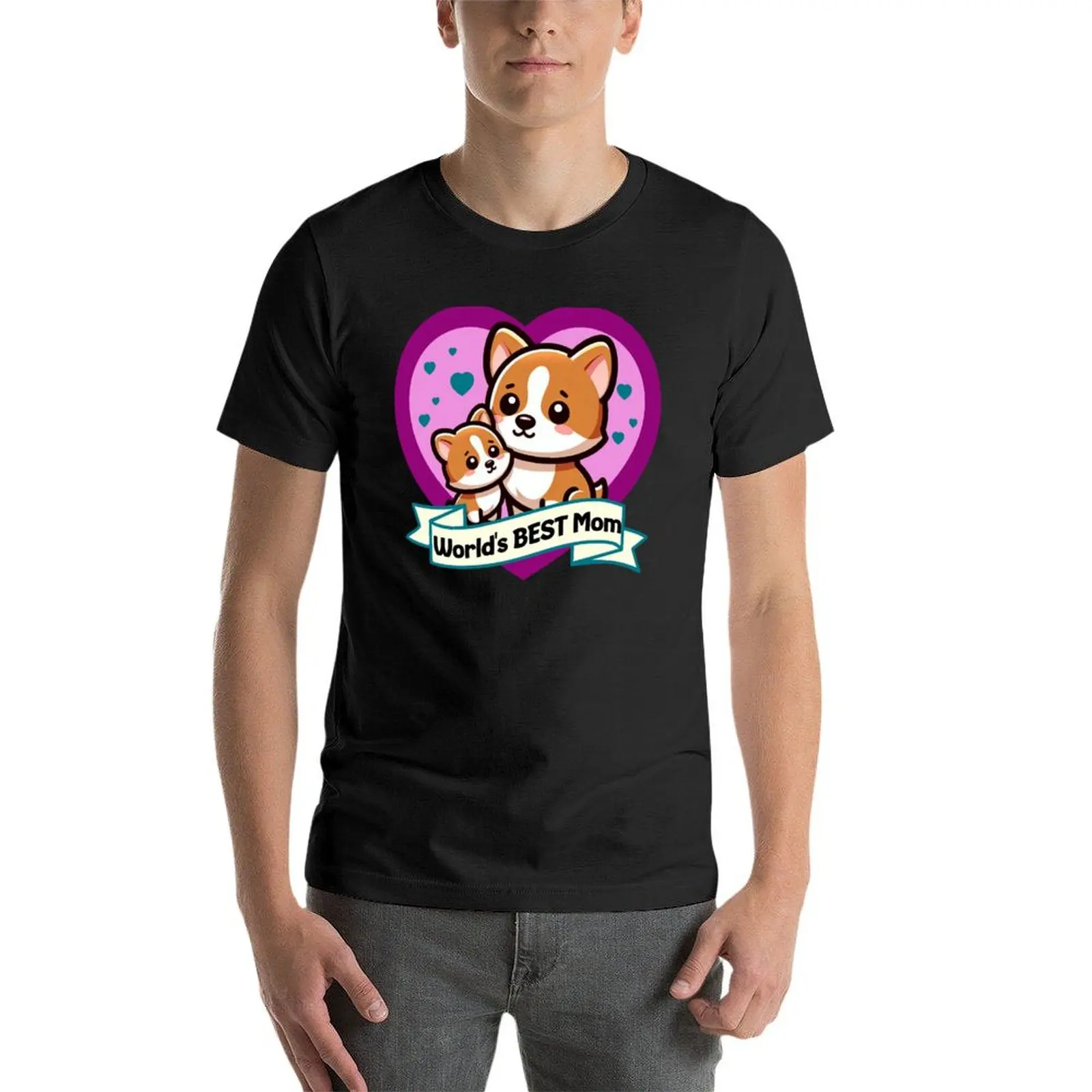 Camiseta de la mejor mamá del mundo para hombre, diseño de aduanas liso, tu propia nueva edición, camisetas gráficas de anime