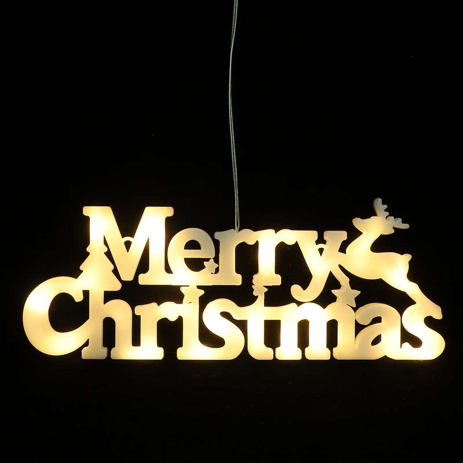 

Glowing Christmas Alphabet Lamp LED Night Light for Bedroom Desk Shelf Xmas Decorations Indoor Festival Tabletop Ornament