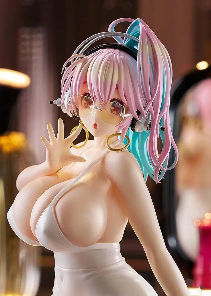 Original In Stock Good Smile Pop Up Parade Super Sonico Figure Anime Soniani Super Sonico The Animation Genuine Model Boxed Toy