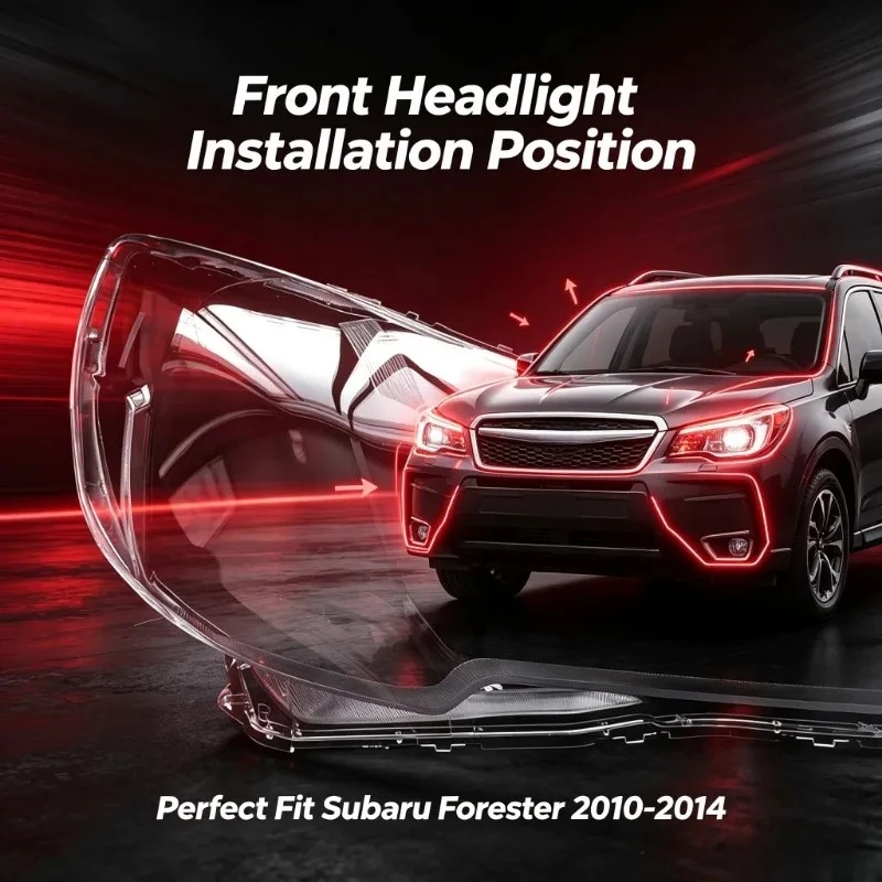 Moggic Fit For Subaru Auto Headlight Lens Cover 2010 To 2014 Legacy Left Right Replacement Front Clear Transparent Lamp Shade