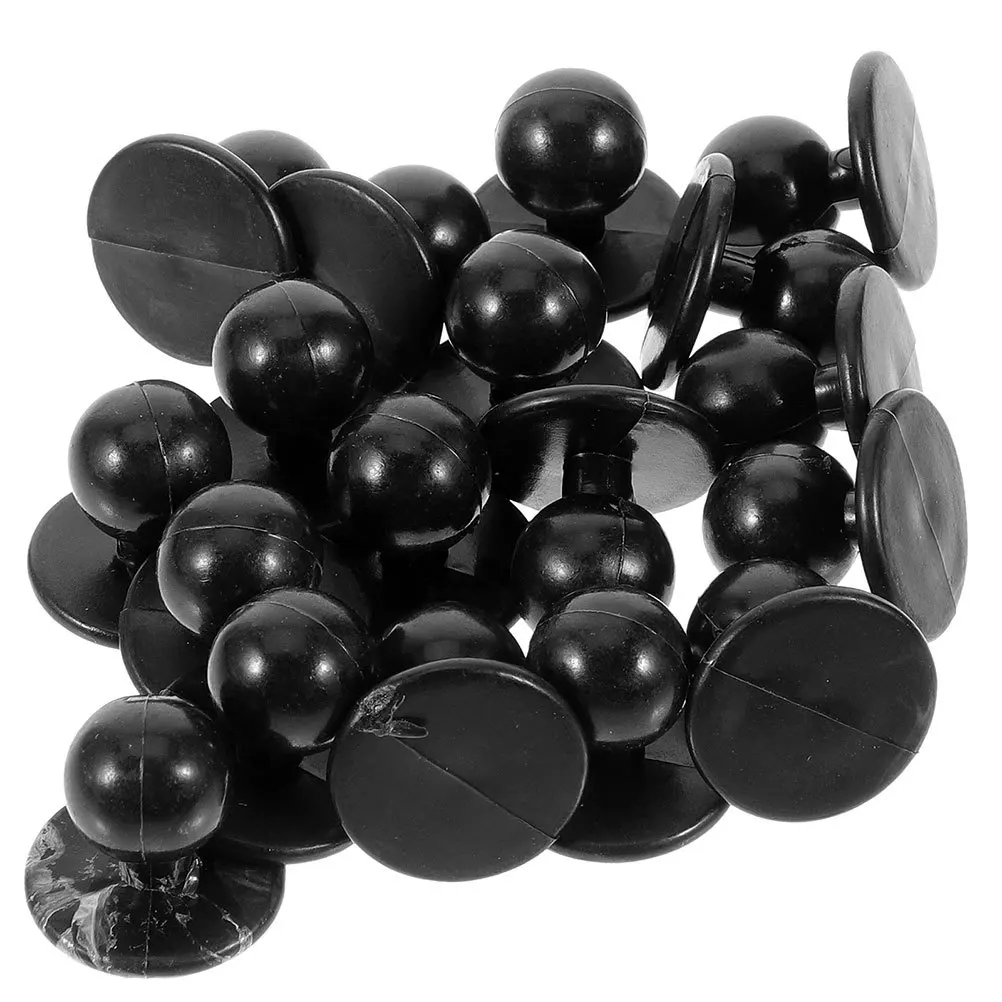 50Pcs Chef Coat Buttons Premium Plastic Round Studs for Jacket Uniforms Sewing Replacement Set Reliable for Daily Use