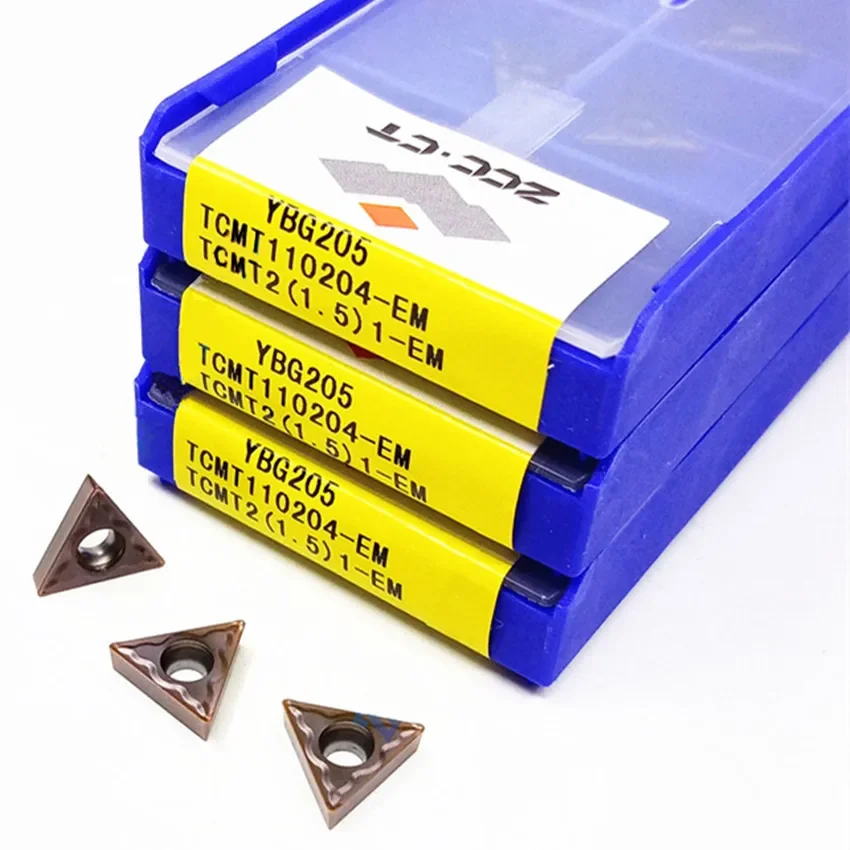 

ZCC.CT TCMT110204-EM YBG205/TCMT110208-EM YBG205/TCMT110204-EM YBG202/TCMT110208-EM YBG202 ZCC твердосплавные вставки с ЧПУ 10 шт./кор.