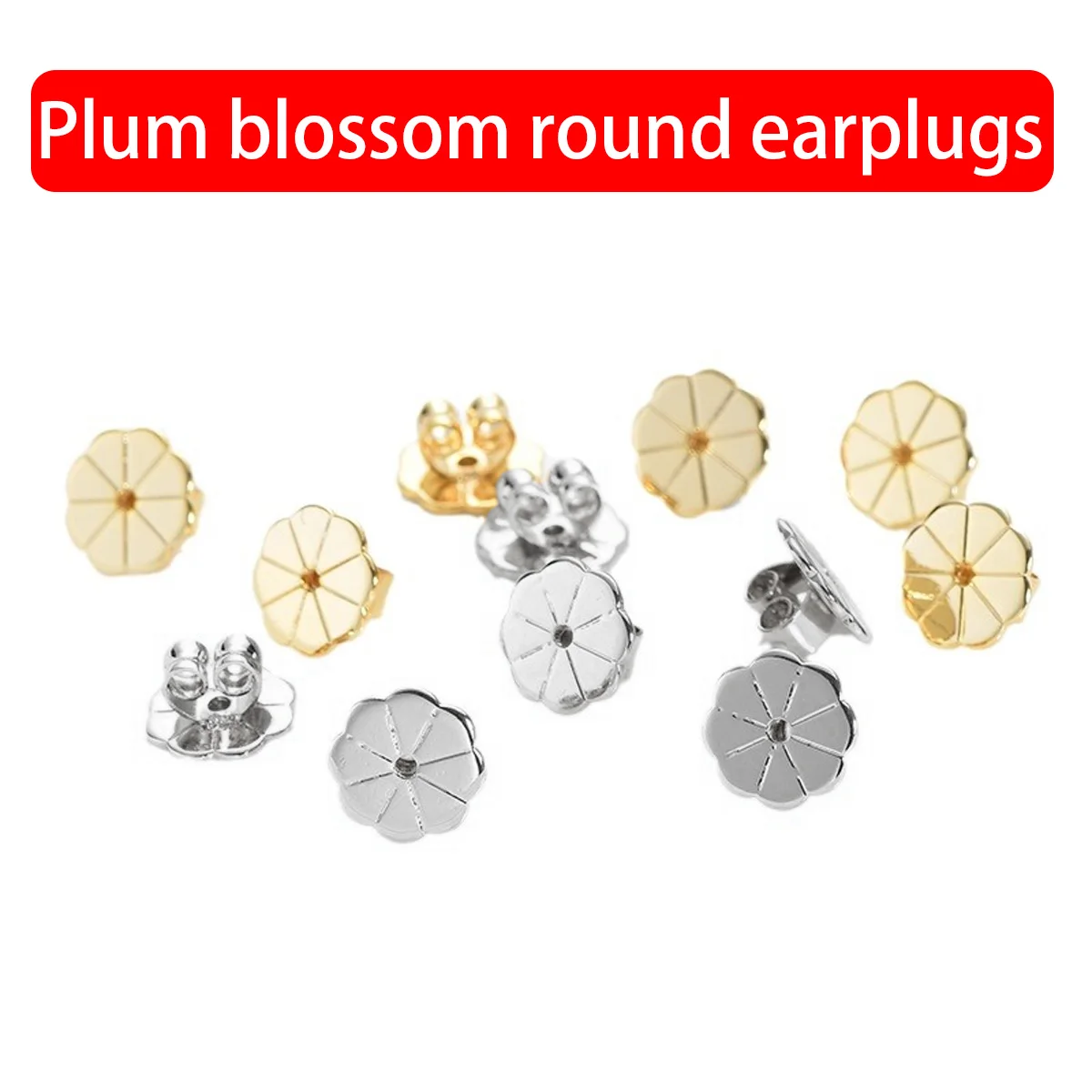 18K Gold Earring Lifter Backs Replacements 2/10pcs Hypoallergenic Secure Ear Locking for Studs Posts Heavy Droopy Jewelry Making