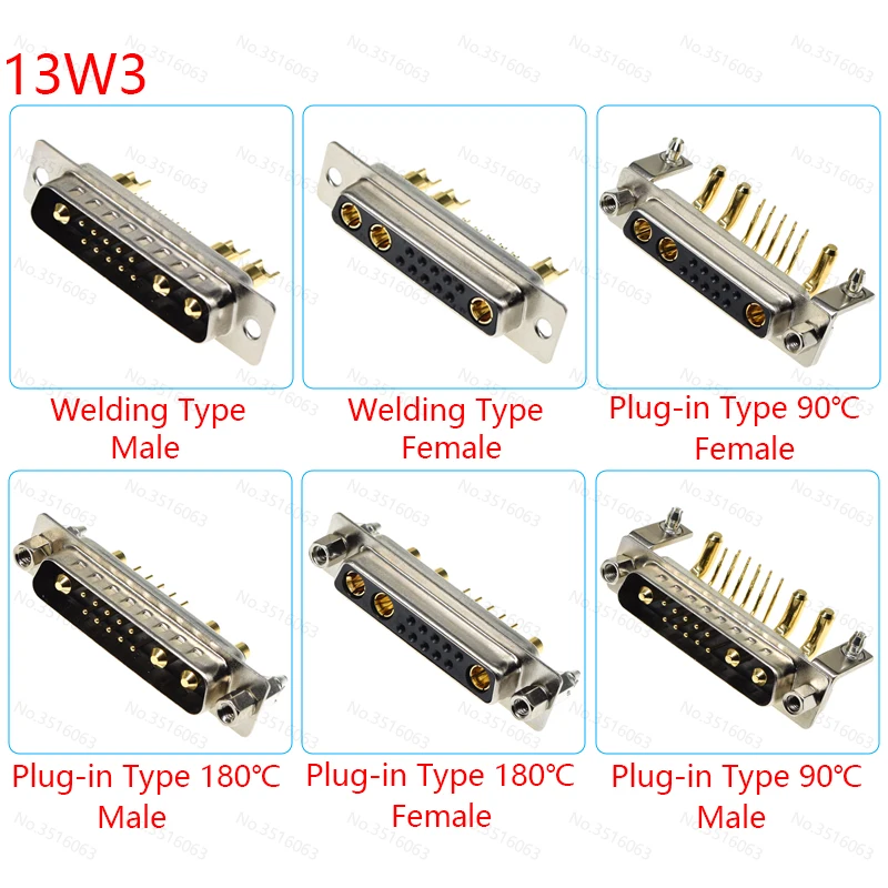 1Pcs 13W3 30A Gold … - image