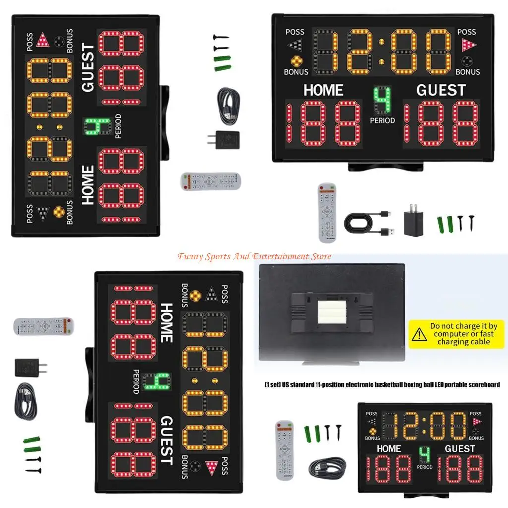 

C4DE Adjustable Electronic Scoreboard With Aluminum Alloy Case For Sports Event