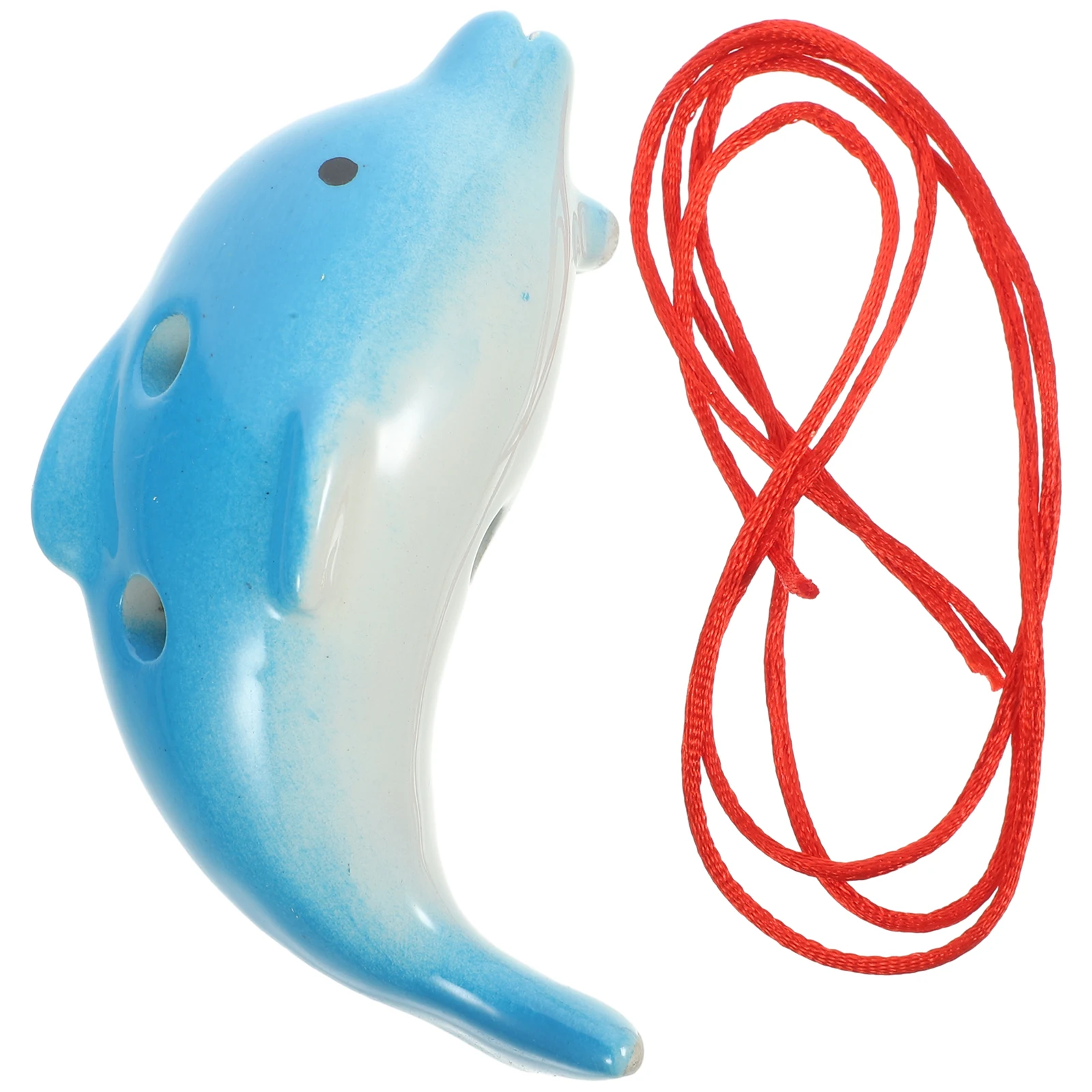 

6 Holes Colorful Mid-Size Small Ceramic Ocarina Portable Music Instrument for Children Beginner Clear Tone Small Ocarina