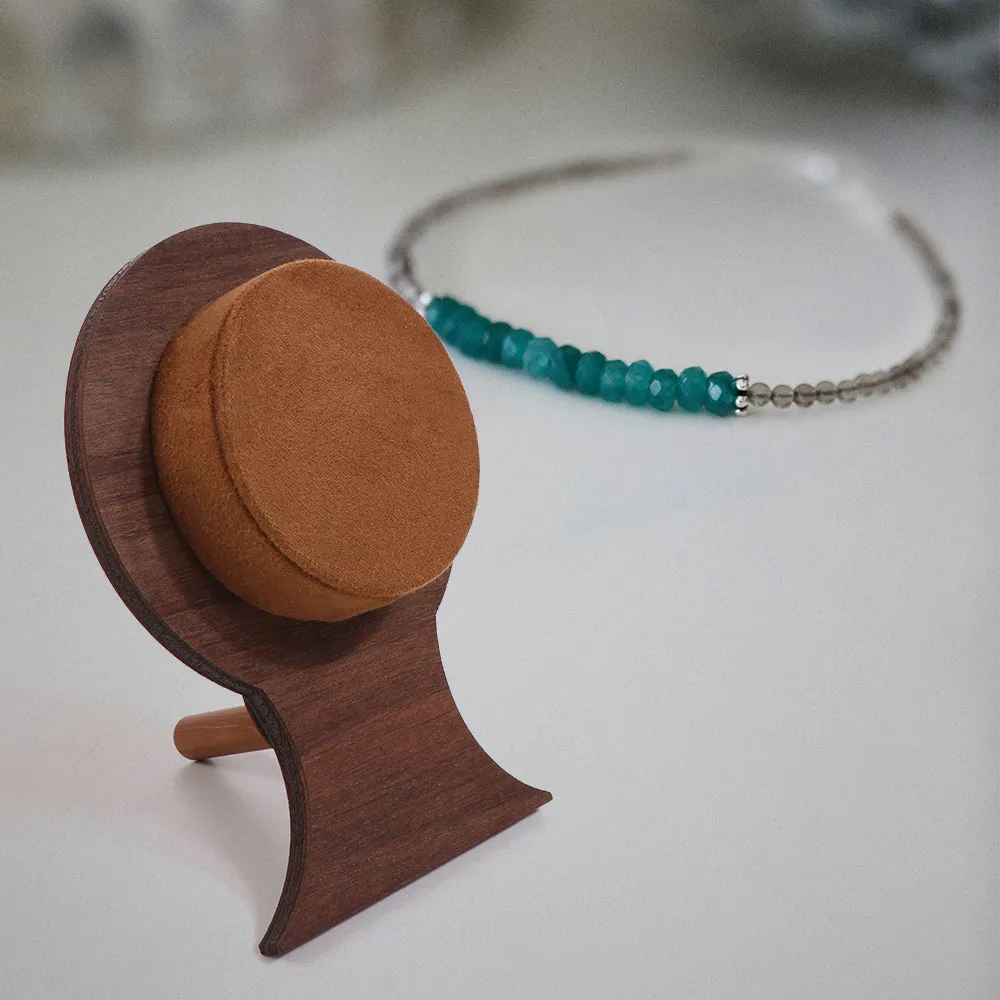 

Портативный деревянный поднос для браслетов, футляр для хранения ожерелий, подставка для демонстрации ювелирных изделий, органайзер для украшений, держатель для украшений на руку, подарок