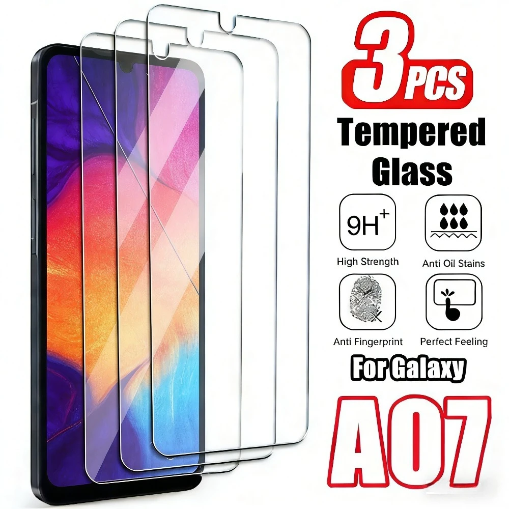 

3Pcs Ultra HD Tempered Glass for Samsung Galaxy A07 A15 A25 A26 A35 A55 A56 Screen Protector for Samsung A06 A16 A17 A36 A53 A73