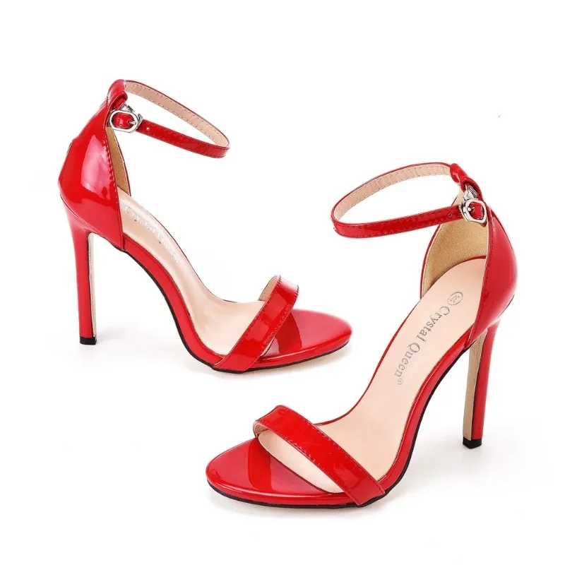 Fashion Designer Women Shoes New Open Toe High Heeled Sandals for Woman Sexy Nightclub Party Shoes Sandalias Mujer Plus Size 46