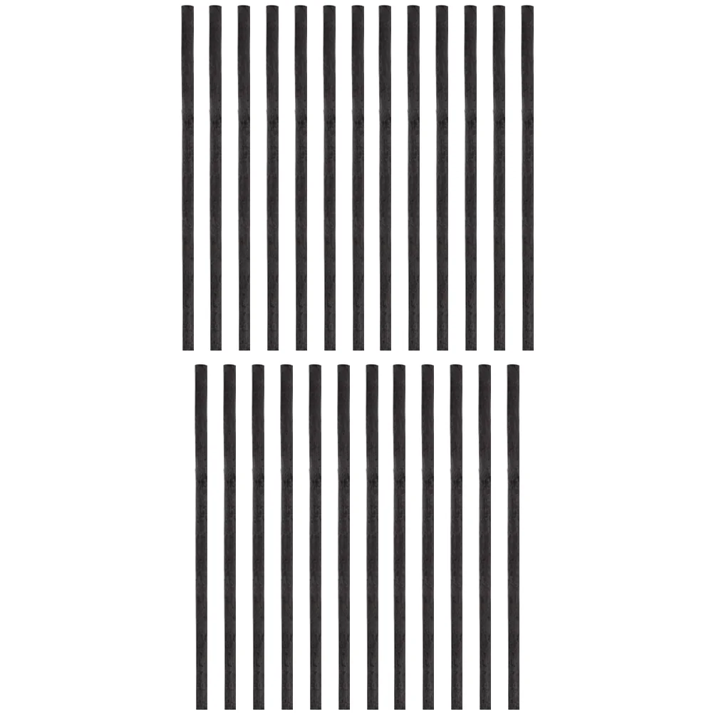25 Pcs Pencils Sketch Carbon Strips Bar Willow Charcoal Adjustable Mix 135X05cm Sketching Black Drawing Painting