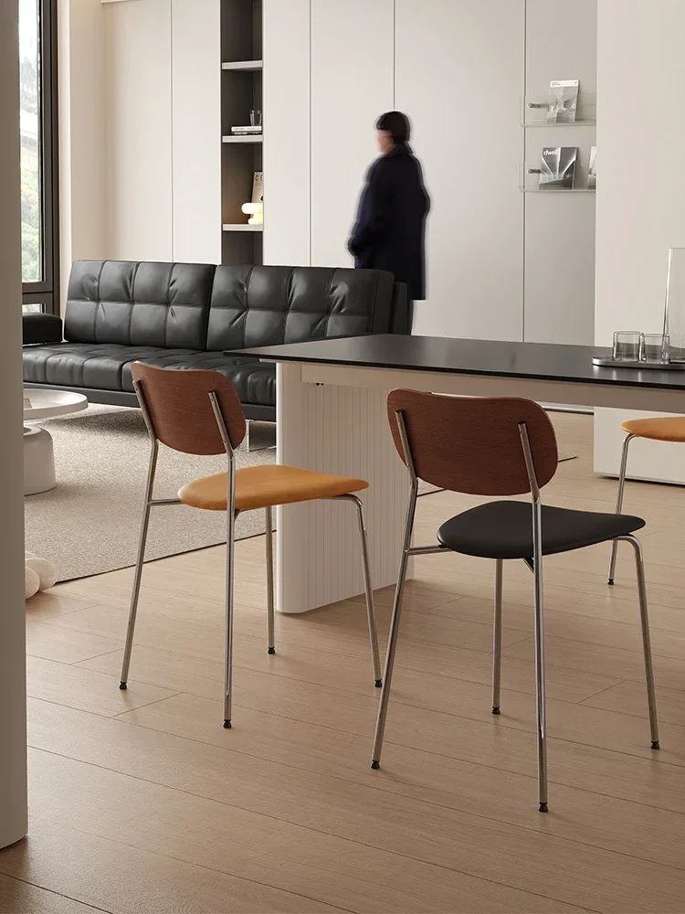 Taburete de Bar de diseño, silla de maquillaje para jardín, sillas de comedor de lujo, muebles de diseño para el hogar, balcón, dormitorio moderno minimalista relajante