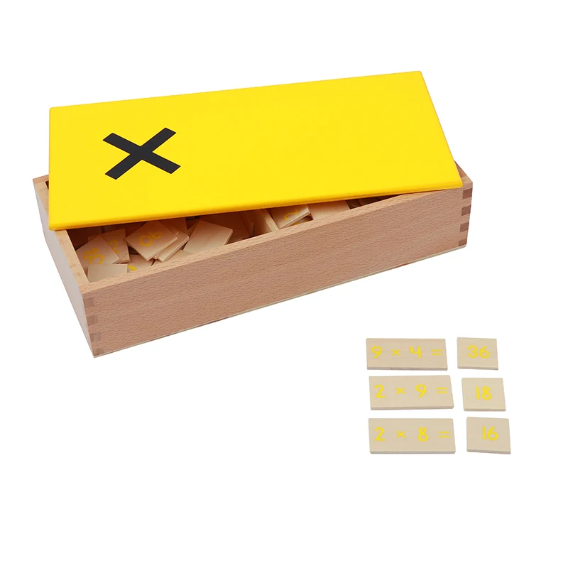 Multiplication Equations Box Montessori Math Toys Tables of Arithmetic Learning Tools Mathematics Educational Game for Children