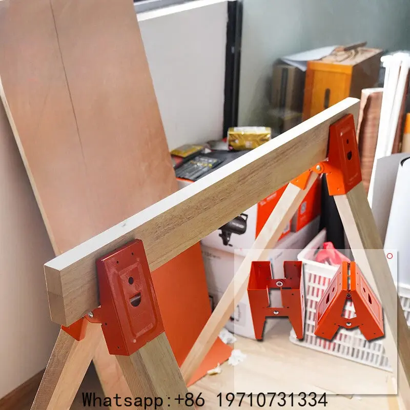 2PCS Woodworking Table Bracket Fixing Clips Connectors Adjustable Anti-Slip Design  for Reinforcement and Decoration Support