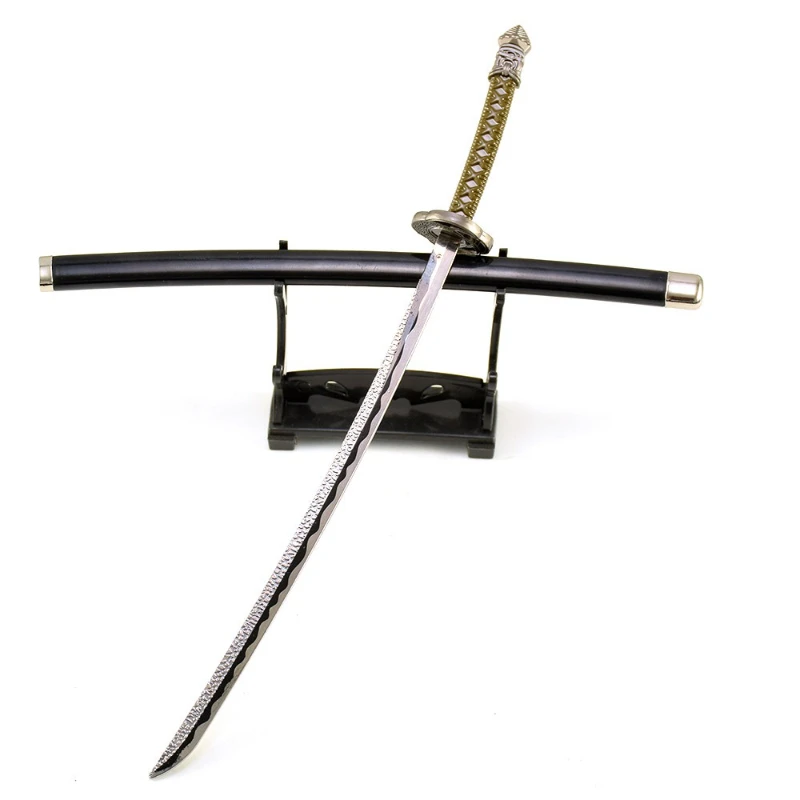 26 cm/10,24 pollici Eldenn Gioco Periferico Famosa Spada Luna Nascosta Versione di Aggiornamento Samurai Spada Cosplay Arma Prop Modello Artigianale In Metallo