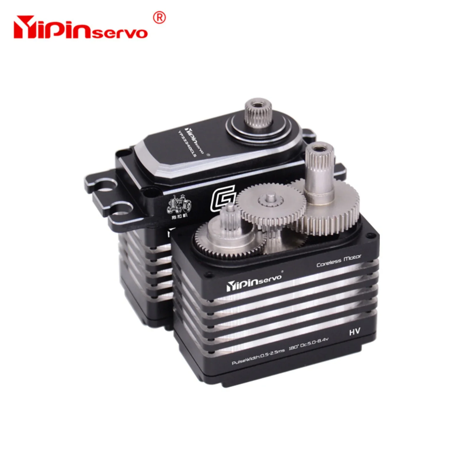 YIPIN 40KG Digital Servo Large Torque CNC Aluminium Shell Full Metal Coreless Waterproof for 1/8 1/10 RC Car Xmaxx Crawler Robot