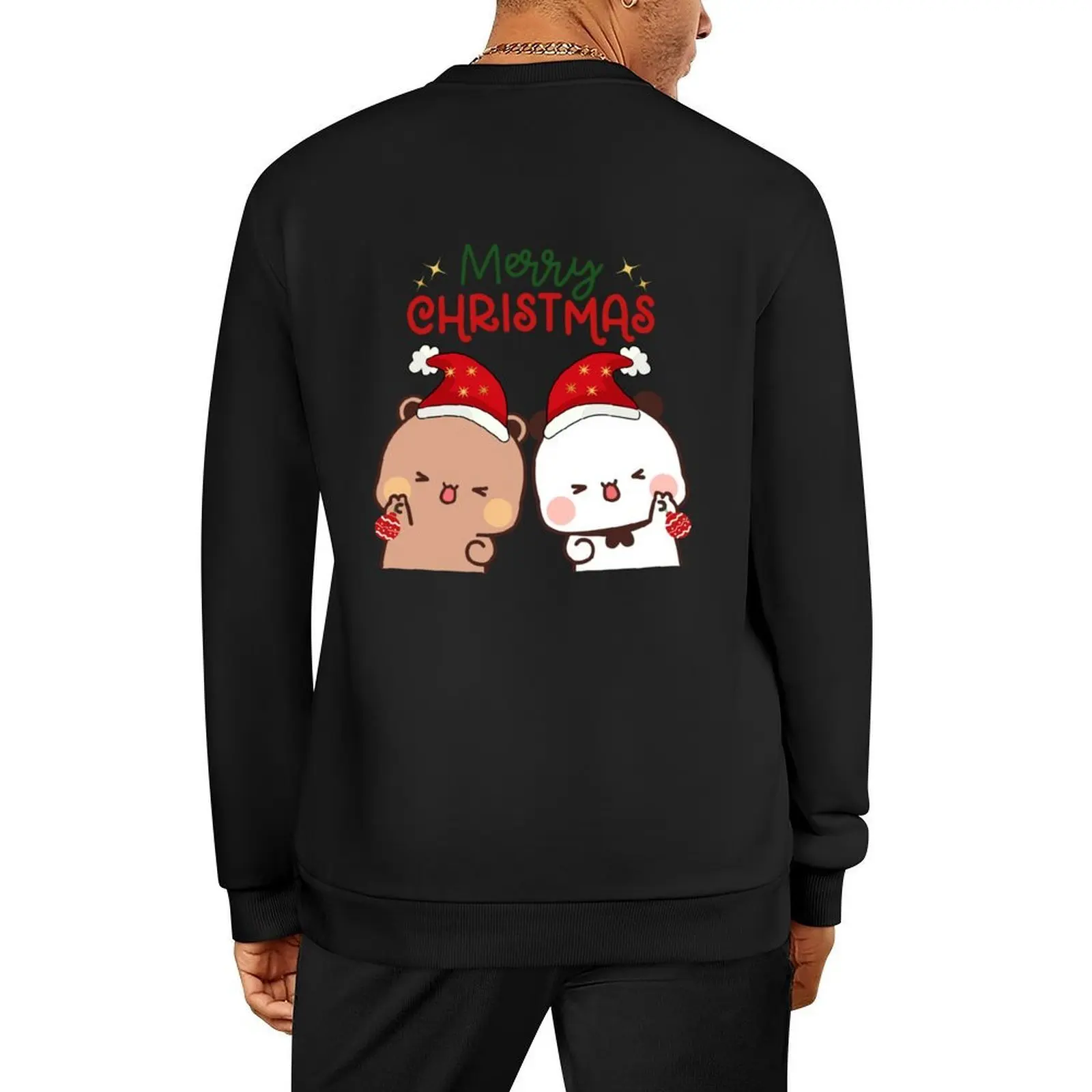 

Merry Christmas from DuDu Bear and BuBu Panda Pullover tracksuits mens designer clothes men clothes oversize sweatshirts