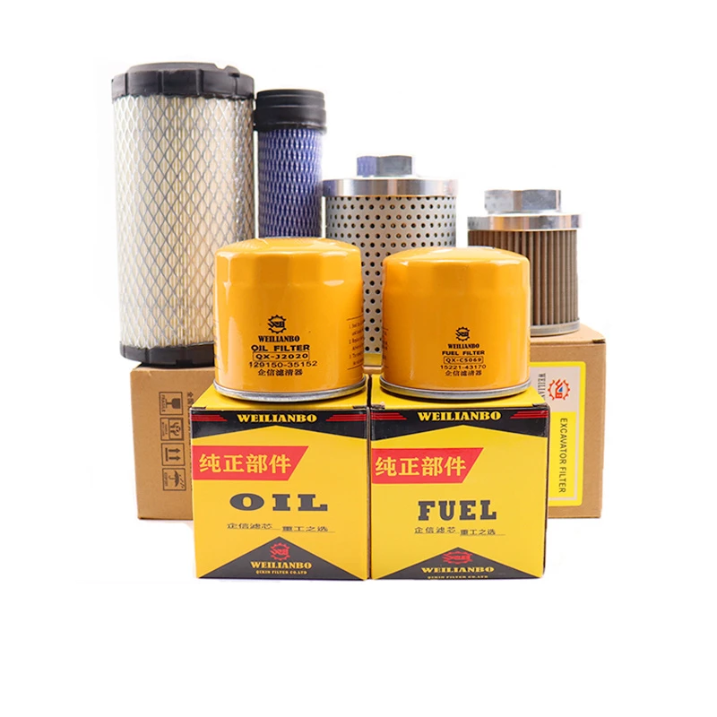 For Sdlg Er616 16 Micro-excavation Diesel Air Filter Element Hydraulic Oil Inlet Return Oil Pilot Filter Element