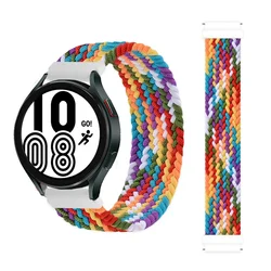 22mm/20mmbracelet Braided Solo Loop strap for Samsung Galaxy watch 6/5/4/3/6 classic/active 2 Amazfit Gtr/GTS 4-3-pro-2e band