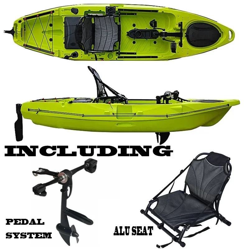 Quality Assurance Popular Single Seat Cheap Kayaks Sit On Top Pedal Fishing Canoe/Kayak for sale