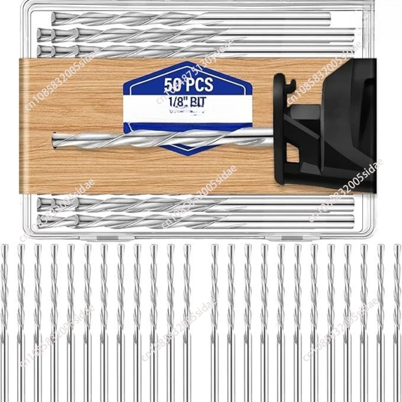

50 шт. 1/8-дюймовые сверла для дерева и пластика, направляющие сверла для резки точек
