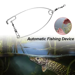 Automatic Fishing Device Spring Loaded Speed Hook Lazy Person Fish Hooks Automatic Ejection Ice Fishing Bait Traps