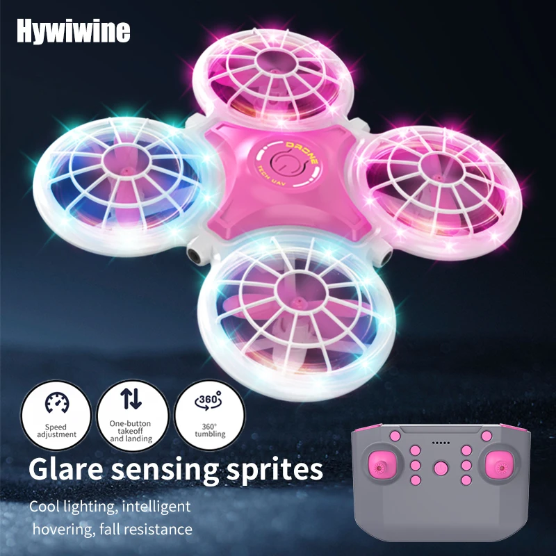 Mini Drone 3D Flip Flash Intelligent Hover 2.4G 4CH Remote Control Quadcopter Dron Helicopter Rc Plane Children's Christmas Toys