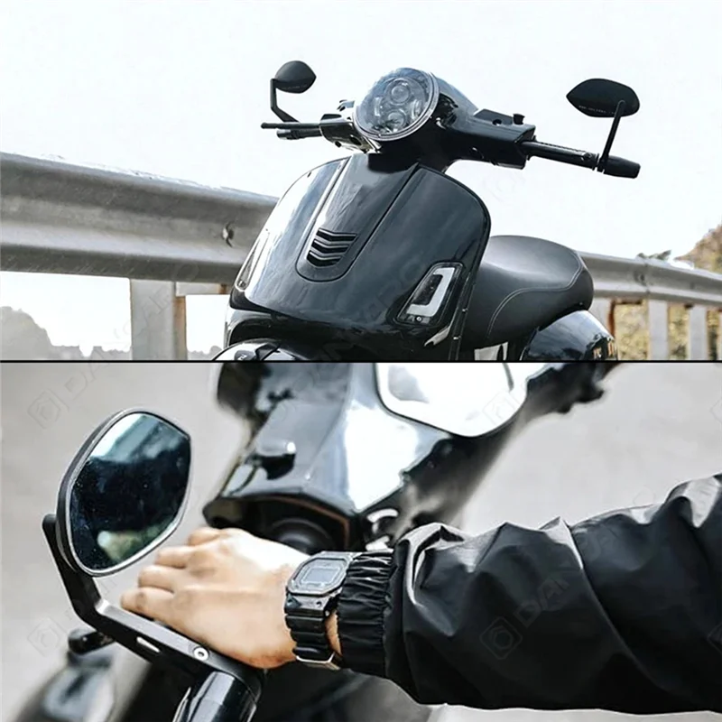 

Lasting For Vespa Sprint 150 S150 GTS300 GTV RA Motorcycle Handlebar Mirrors Rear View Mirror