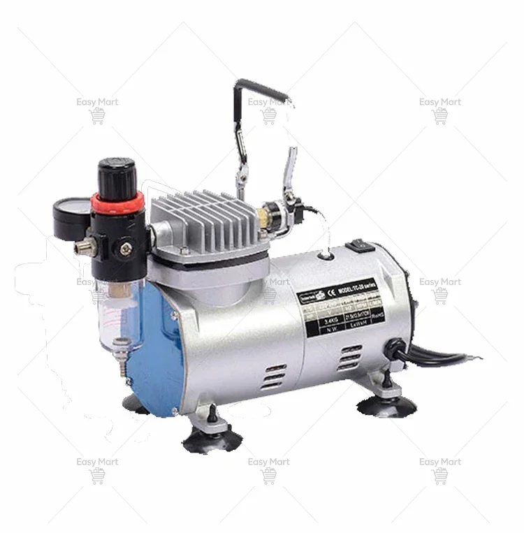 TC-208 Mini Air Compressor 220V Ultra Quiet Oil-free Vacuum Pump Fully Enclosed Jet Pump Air Compressor Tool