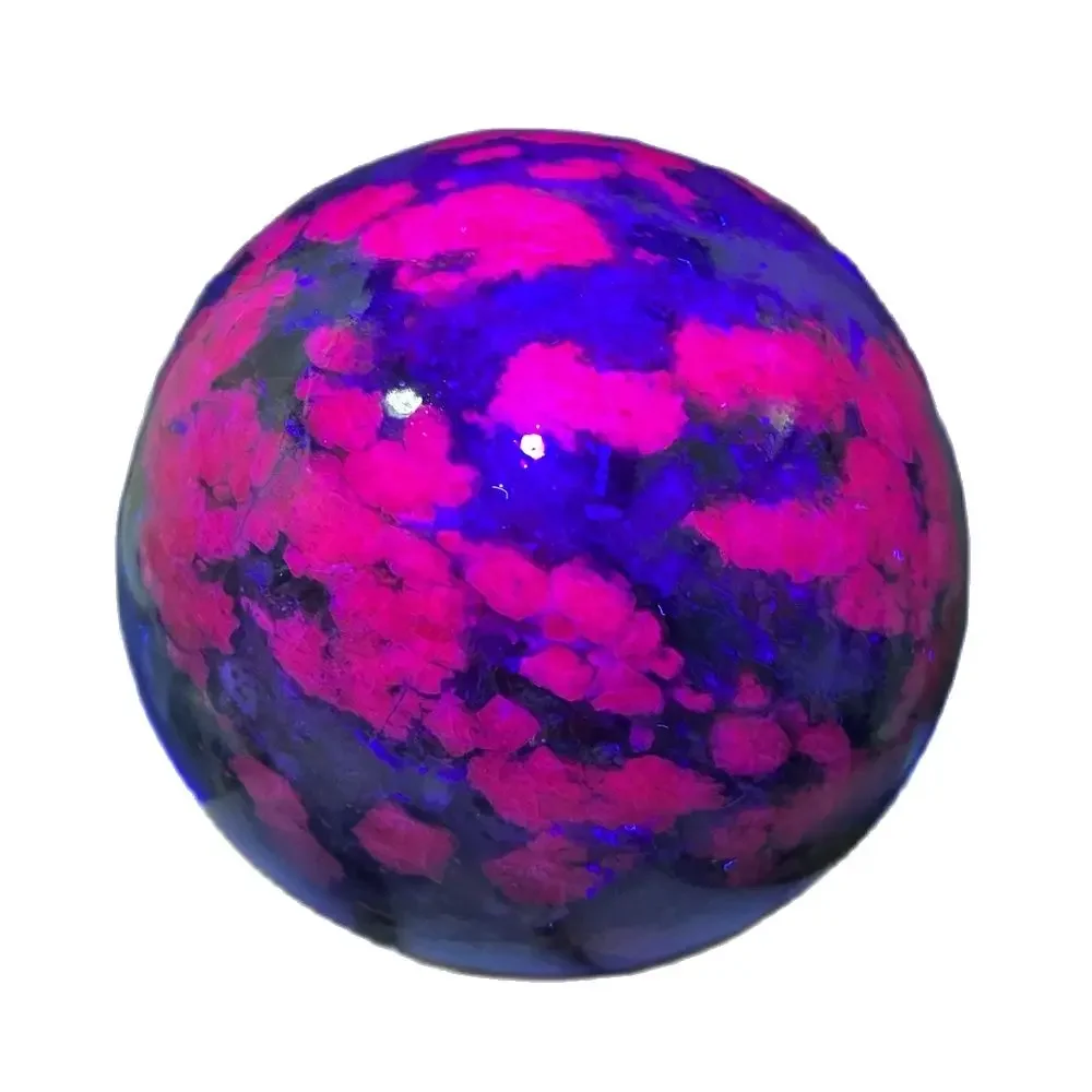 Natural Gemstones Emeralds And Ruby Symbiotic Crystal Energy Ball Hand Polished Mineral Spheres Healing Quartz Decoration Gift