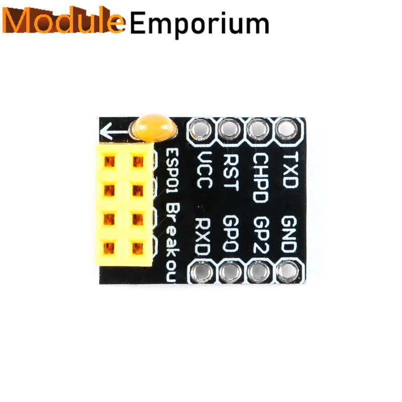 5pcs ESP8266 Adapter Board Breakout Plate Breadboard ESP01 WiFi Transceiver Module ESP-01 ESP-01S