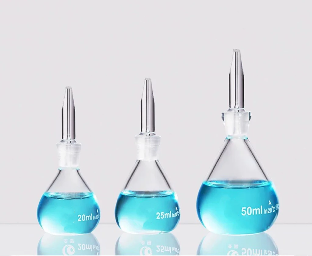 

1pcs 5/10/ 25/50/100ml Lab Glass Pycnometer Specific Gravity Bottle Picnometer