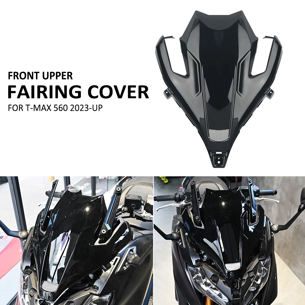 

New For Yamaha T-Max 560 Tmax 560 T-MAX560 TMAX560 2023 2024 Motorcycle Front Upper Fairing Nose Cover Cowl Panel Wind Deflector