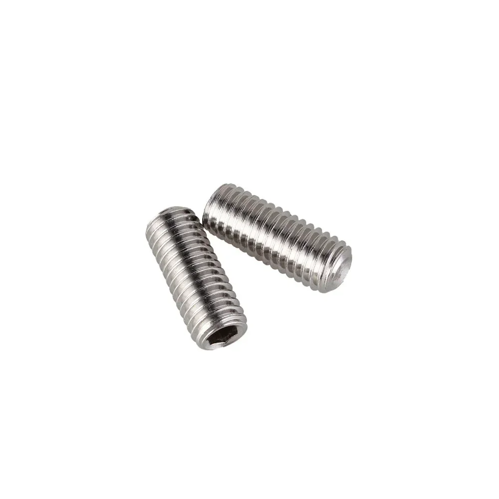 Hex Socket Head Cap Screw Bolts set screws with cup point M8 x 6mm/8mm/10mm/12mm/16mm/20mm/25mm/30mm/35mm 304 Stainless Steel