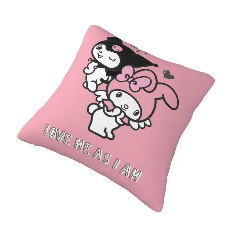 Custom Kuromi Melody Cartoon Cushion Covers Soft Cute Pillow Cases image 2