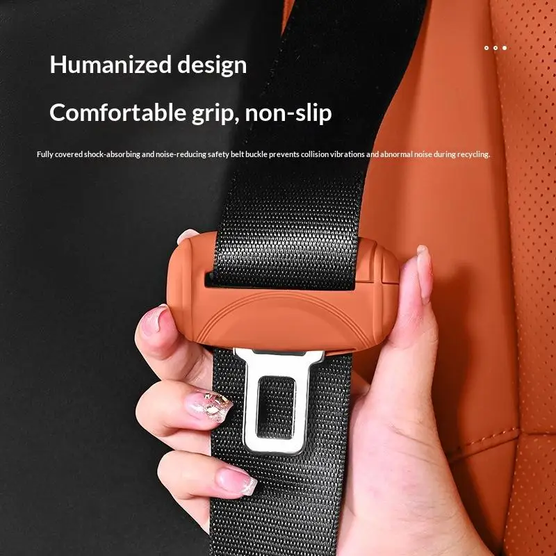 

[1Pcs] Silicone Car Safety Seat Belt Anti- Cover Button Protective Case Universal Car Seat Belt Socket Protective Cover