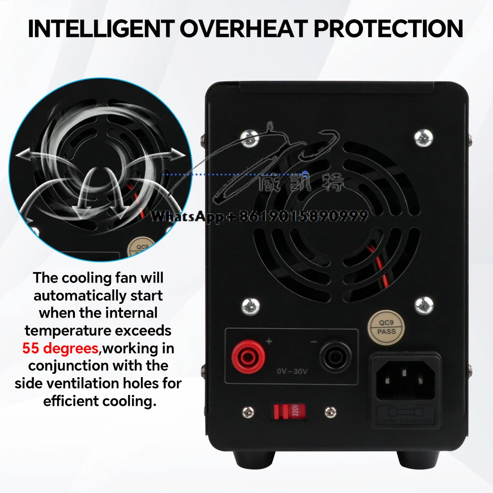 3006 DC Power Supply with Overload protection Voltage Variable Regulated Switching Lab Adjustable Current
