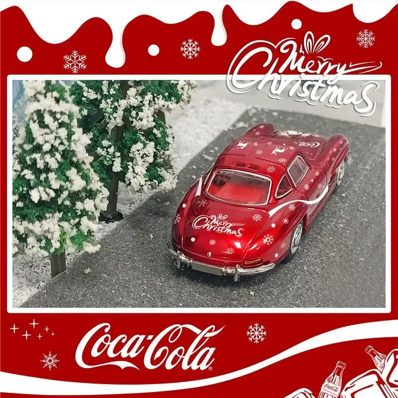 

1/64 Mercedes 300SL Christmas Coca-Cola Coating Alloy Simulation Car Model