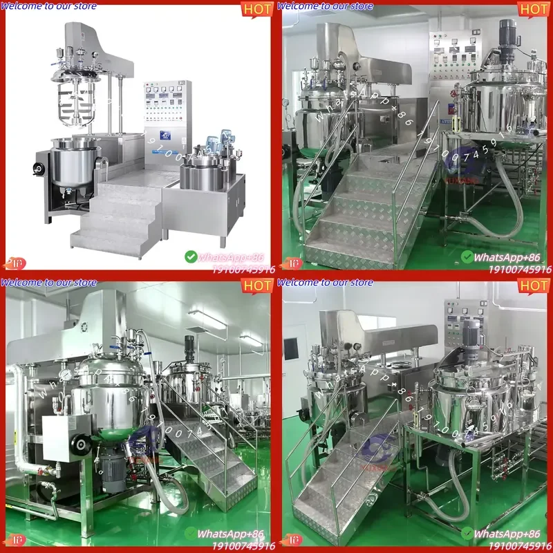 2026Hot 200L Vacuum Homogenizing Cream Emulsifier Mixer / Mayonnaise Salad Dressing Homogenizer Making Machine