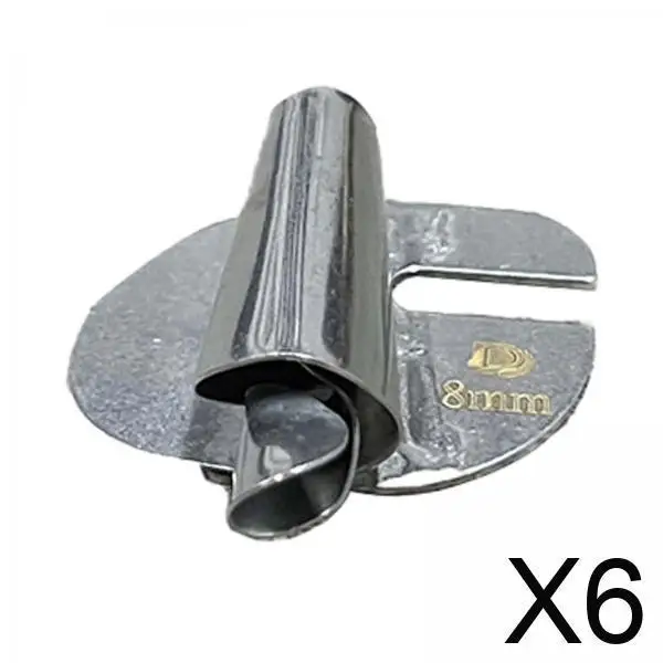 

6 шт. Накладки для подгибки края (ролл-хеммеры) из нержавеющей стали для начинающих, портативные, для домашних швейных машин