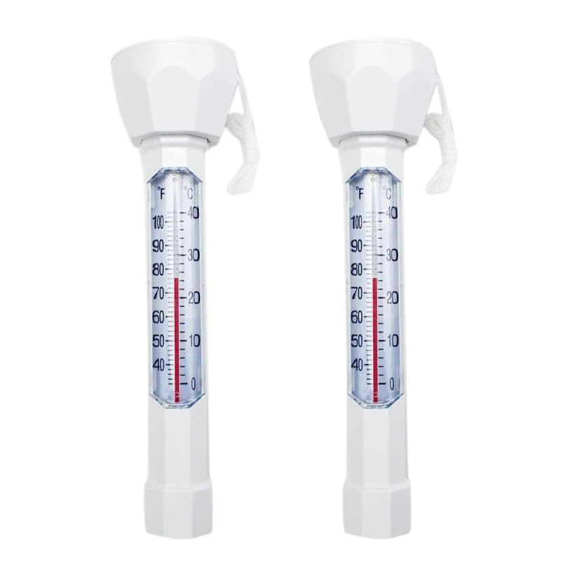 

2 Pack Water Floating Temperature Thermometers with String Easy to Quick Read,for Swimming Pools, Spas, Hot Tubs