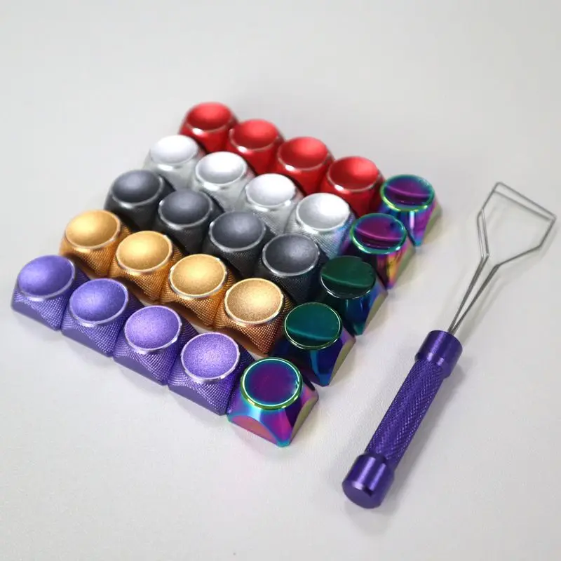 Keycaps Logam Keyboard Mekanis yang Dipersonalisasi Keycaps Warna Keycaps ESC Logam Dilapisi