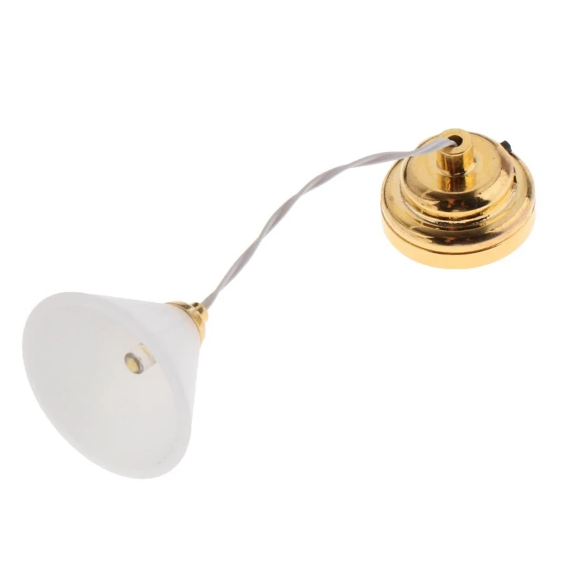 Plafonnier l'inventaire pour maison de courses, mini lampe, meubles, accessoires de scène, jouets, 1:12